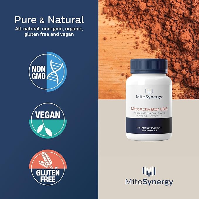 MitoActivator BioCopper1 Cu1 (Cunermuspir) LDS - Low Dose Serving 0.1mg Bioavailable Copper - Tick Immune Support for Sensitive Users to minimize Herxheimer Reaction