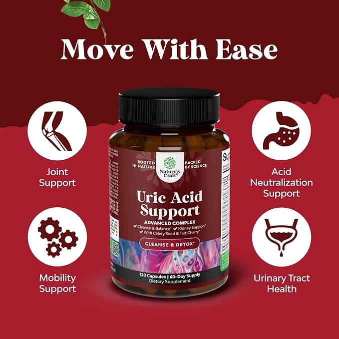 Green Coffee Bean Extract for Uric Acid Cleanse &amp Detox - Green Coffee Beans with Turmeric Tart Cherry &amp Celery Seed for Adults - Daily Uric Acid Flush for Joints Support &amp Kidney Cleanse