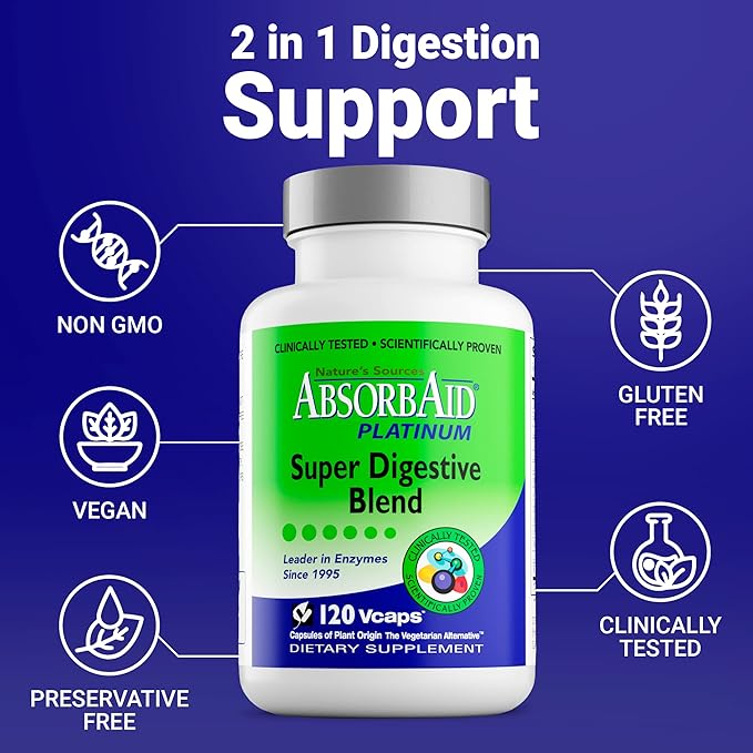 Absorbaid Platinum Super Digestive Blend 120 Count