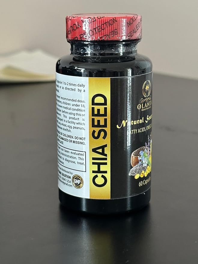 chia seed supplement pills - CHIA SEED - minerals fiber and omega-3 fatty acids chia seed oil organic cold pressed chia seeds extract chia seeds organic - 1 Bottle 60 Softgels