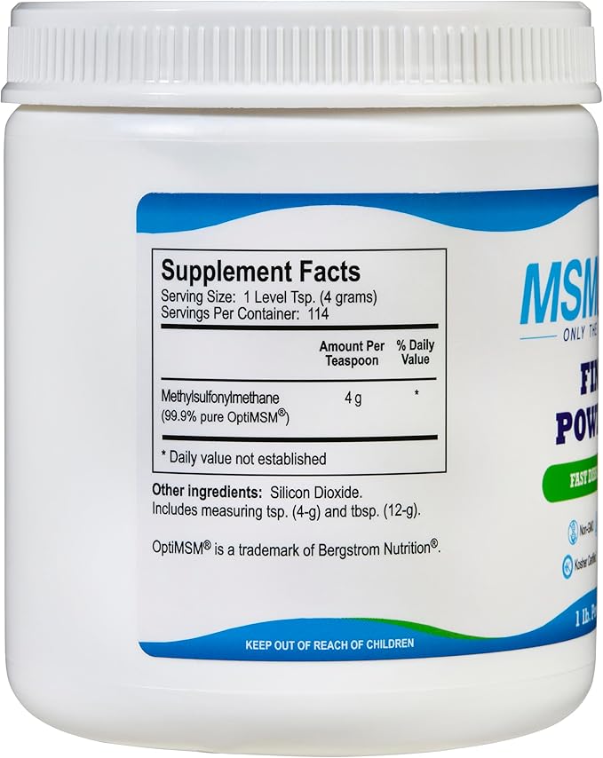 KALA HEALTH MSMPure MSM Fine Powder 1lb and MSM Gel with Organic Aloe 8oz Bundle