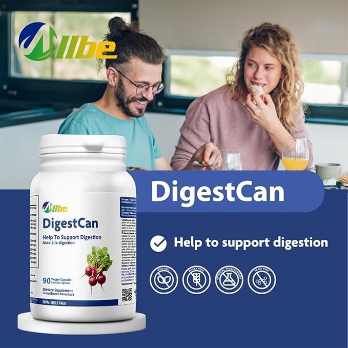 DigestCan - Digestive Enzymes Supplement (120g) Probiotics for Digestive Comfort &amp Gut Health Advanced Enzyme Formula for Men &amp Women Gluten-Free &amp Vegan Friendly - 90 Capsules (Pack of