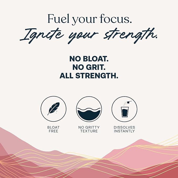 True Grace FuelHer RapidMix Creatine Monohydrate - Unflavored - for Women - Supports Lean Muscle Mental Clarity &amp Metabolism - 100 mg Magnesium - Bloat Free - Mixes Instantly - Non-GMO - 30 Servi