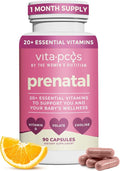 VITA-PCOS Prenatal Vitamins for Women – Multivitamins with Folic Acid Iron Choline &amp More – Essential Nutrients for Preconception Pregnancy and Baby’s Development – 90 Capsules 1 Month Supply
