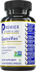 Premier Research Labs GastroVen - Digestive Enzymes for Women &amp Men Digestive Health Supplement Supports Healthy Gut Microbiome w/Bromelain Ginger - 60 Capsules