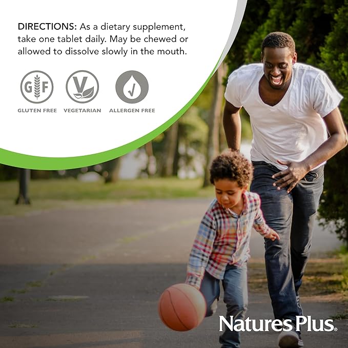 NaturesPlus Vitamin E Natural Carob Flavor - 90 Chewable Tablets Pack of 2 - Free-Radical Defense &amp Overall Well-Being - Vegetarian Gluten Free - 180 Total Servings