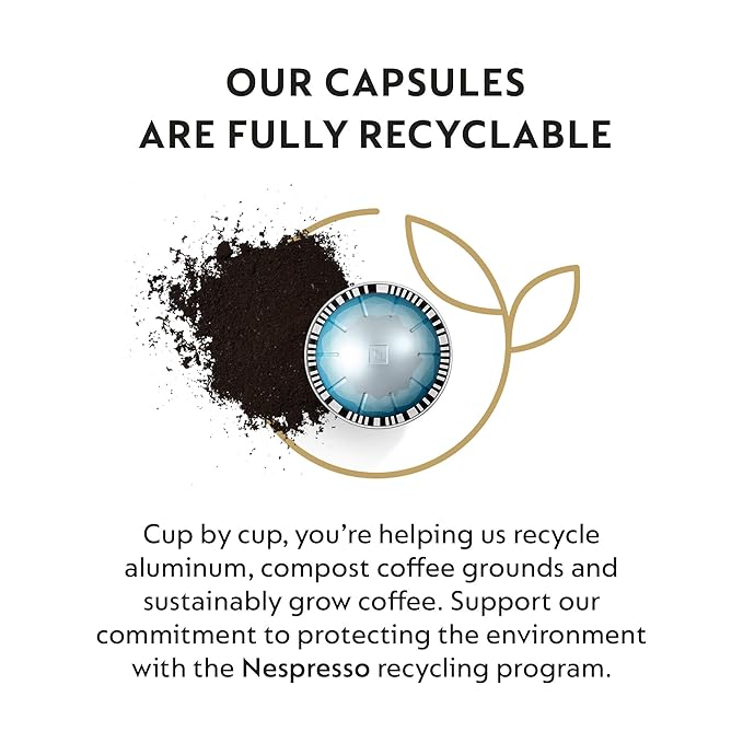 Nespresso Capsules Vertuo Ice Leggero 50-Count Double Espresso Coffee Pods Brews 2.7 oz.