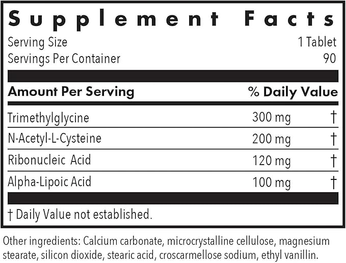 Allergy Research Group NAC Enhanced Supplement - N-Acetyl-L-Cysteine Glutathione Precursor Supports Immune Function Mucus Clearance - 90 Count