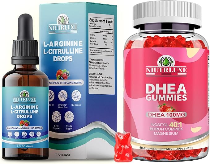 L-Arginine Drops &amp DHEA Gummies