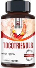 Kroppssund Tocotrienol Supplement 800mg Full Spectrum Capsules Tocotrienol Vitamin E -60 Liquid-Filled Capsules