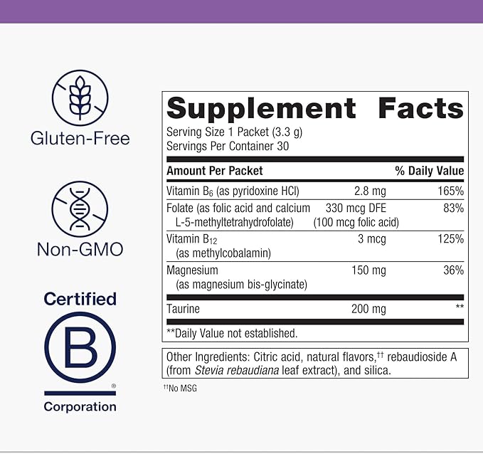 Metagenics MetaRelax - Magnesium Powder for Restful Sleep Relaxation &amp Positive Mood* - with B-Vitamins Taurine &amp GABA - Orange Citrus Flavor - Non-GMO Gluten-Free Vegetarian - 30 Servings