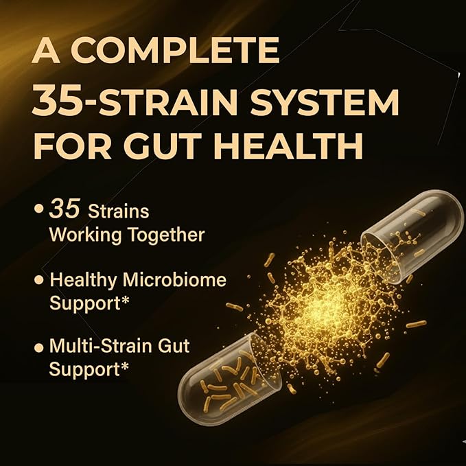 Probiotics with Prebiotics for Men and Women - 35 Strains Probiotic 100 Billion CFU for Gut &amp Digestive Health Vegan Acidophilus Probiotics Supplement Non-GMO Raw Probiotic 120 Caps