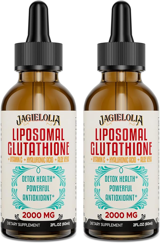 Liposomal Glutathione Liquid 2000MG – Antioxidant Detox Supplement for Women &amp Men Aging Defense Liver Function &amp Energy with Hyaluronic Acid + Aloe Vera + Vitamin C Natural &amp Vegan 4