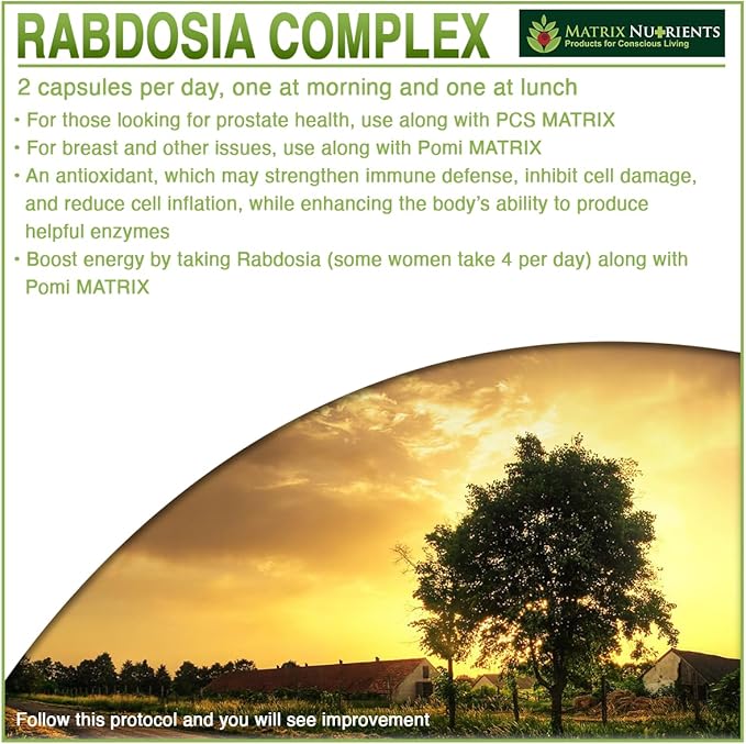 RABDOSIA Complex - Highly Potent Antioxidant for Maximum Cell Protection! - 100% Natural Ingredients: Rabdosia Extract Green Tea Resveratrol Rutin - Vegan Capsules (120ct)