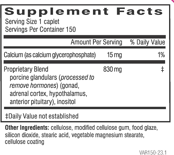 Doctor Wilson's Adrenal Rebuilder 150 Caplets Multiglandular Adrenal Cortex for Cortisol Adrenal and HPA Axis Support*