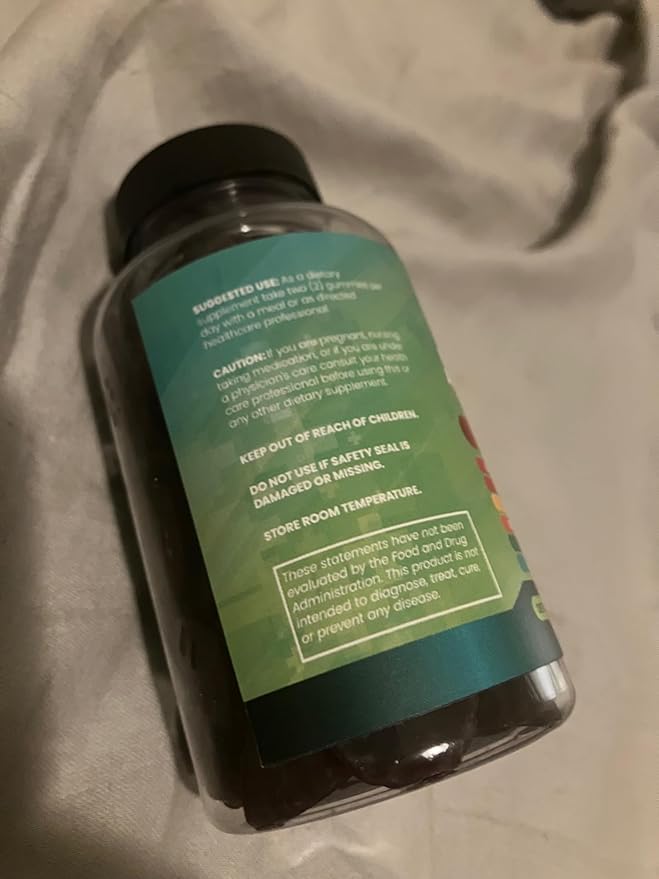 Shilajit Gummies with Irish Sea Moss Black Seed Oil Ashwagandha Ginger Elderberry Vitamin D3 Chlorophyll Turmeric Bladderwrack Advanced Strength Formula Resin Shilajit for Men &amp Women