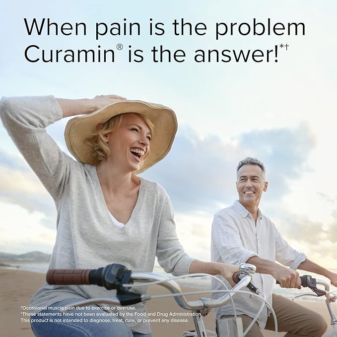 Terry Naturally Curamin - Curcumin Supplement for Circulation &amp Endorphin Support - Support for Occasional Discomfort - Aids Healthy Muscles - 120 Capsules (Pack of 3)