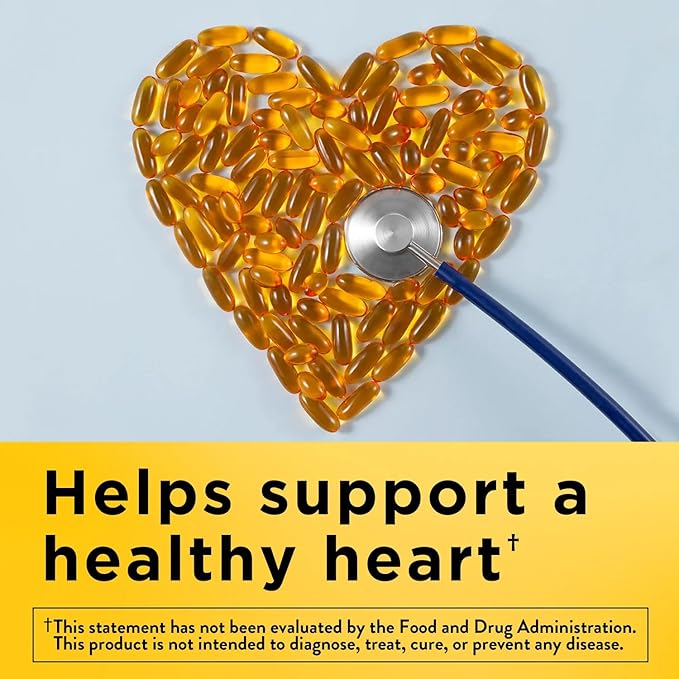 Omega 3 Fish Oil BurpLess Fish Oil 1200 mg Heart &amp Wellness Support Omega 3 Supplement with 300 Softgels (Pack of 1)