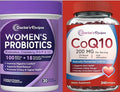 Doctor's Recipes CoQ10 200mg 240 Softgels &amp Women's Probiotics 100B 30 Vegan Capsules Heart &amp Vascular Health Vaginal &amp Urinary Tract Digestive Health