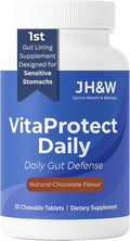 Gut Health &amp Digestive Support Supplement – Chewable Wafers with GutGard® DGL Slippery Elm &amp Marshmallow Root – Supports Gut Lining Mucosal Integrity Bloating &amp Heartburn Relief