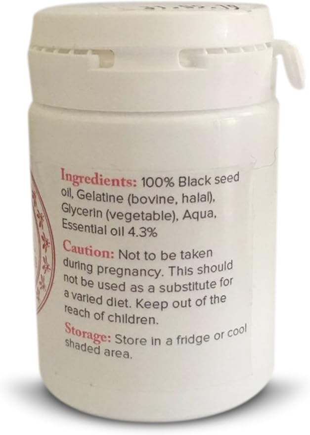 The Blessed Seed Strong Black Seed Oil Capsules 60x500g Capsules