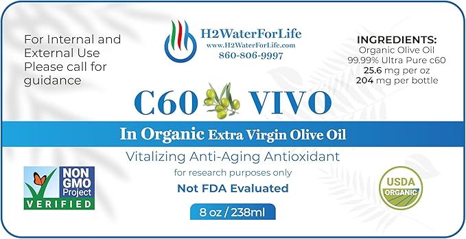 H2 WATER FOR LIFE C60 VIVO (8oz Olive)