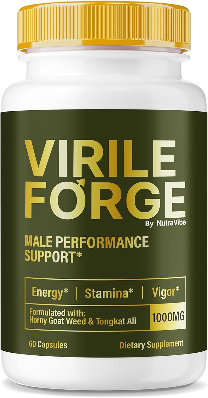 Virile Forge for Men - Original and Comprehensive Male Formula Powerful Blend for Peak Performance Lasting Endurance and Energy Premium Support VirileForge Pills (60 Capsules)