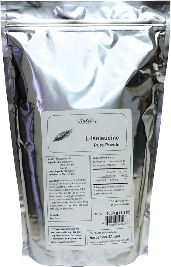 L-Isoleucine 1000g (2.2lb 35.2 oz) Pure Powder