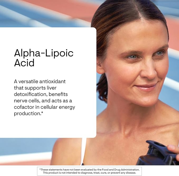 THORNE - Alpha-Lipoic Acid - Provides Antioxidant Support - Supports Liver Detox &amp Nerve Eye Metabolic &amp Liver Health* - Third-Party Certified - Gluten Dairy &amp Soy-Free - 60 Capsules