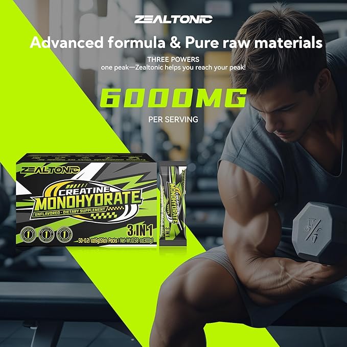 5000mg 99.9% Micronized Creatine Monohydrate Powder Stick Packs with 800mg of Taurine and 200mg of L-theanine Supports Strength Lean Muscle &amp Recovery for Men &amp Women Creatine Packets 50 Se