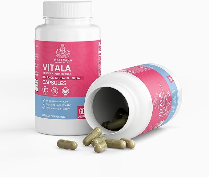Vitala Women’s Vitality Formula | Women's Cycle &amp Menopause Support | 60 Count