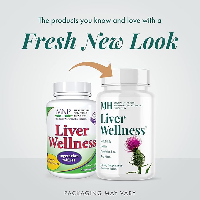 Michael's Health Naturopathic Programs Liver Wellness - 60 Vegetarian Tablets - Contains Nutrients for Liver Support - Kosher - 20 Servings