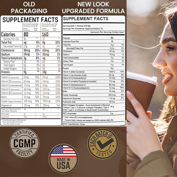 Collagen Keto Coffee Creamer Powder 12.22 oz Pack of 4 Hydrolyzed Collagen Peptides with Coconut MCT Oil Magnesium Unflavored Protein Powder Sugar Free Coffee Creamer for Smoothies