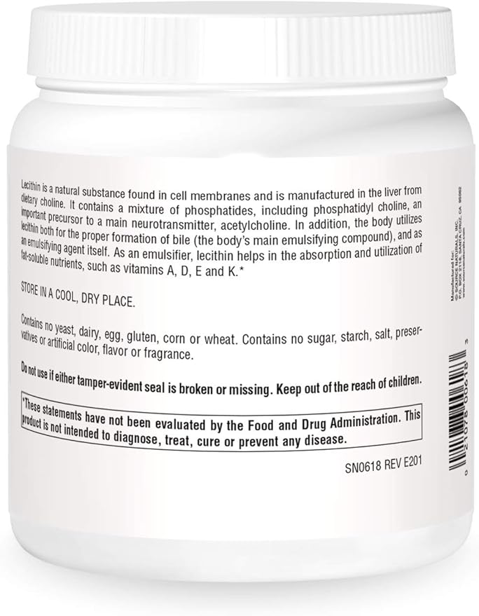 Source Naturals Lecithin 1200 mg A Natural Emulsifier - 500 Softgels