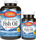 Carlson - The Very Finest Fish Oil 700 mg Omega-3s Norwegian Sustainably Sourced Lemon 150 Count