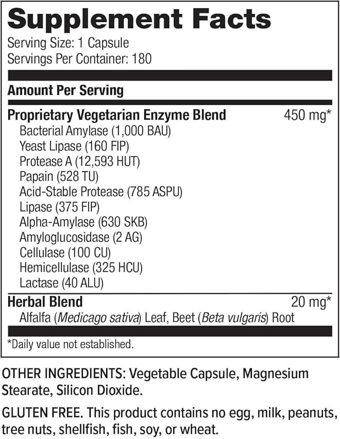Hi-Health Complete Spectrum Plant-Based Enzymes (180 Capsules)
