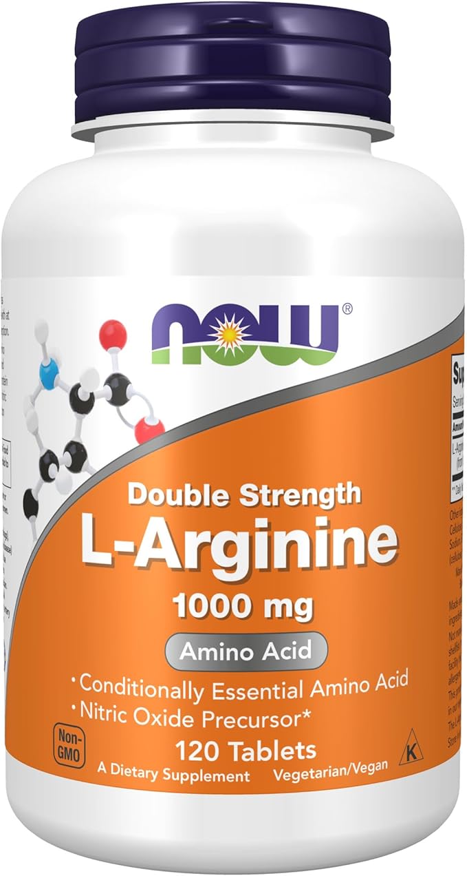 NOW Supplements L-Arginine 1000 mg Nitric Oxide Precursor* Amino Acid 120 Tablets &amp Supplements Lecithin 1200 mg with Naturally Occurring Phosphatidyl Choline 200 Softgels