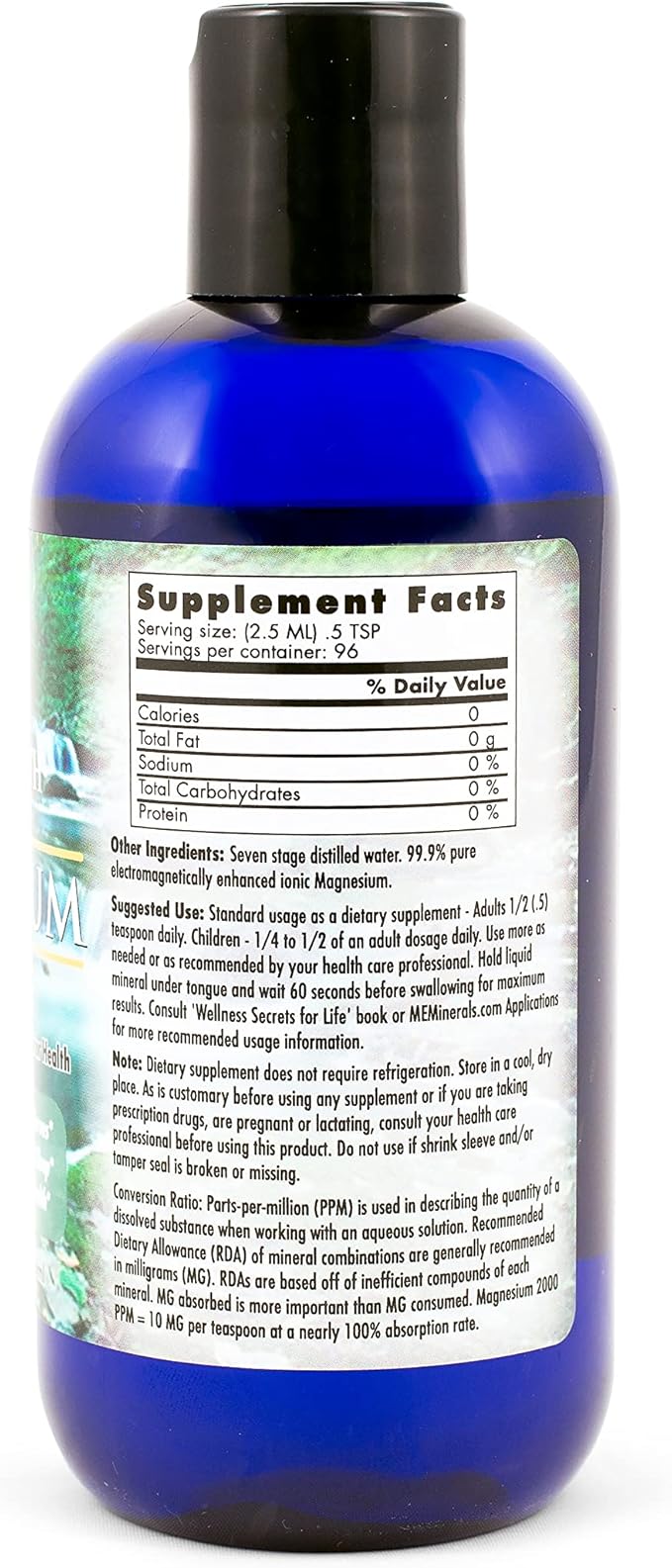 Mother Earth Minerals Ionic Liquid Magnesium Supplement High Absorption Angstrom Magnesium Mineral Drops for Electrolyte Balance Hydration Muscle Relaxation &amp Nerve Support 8 oz