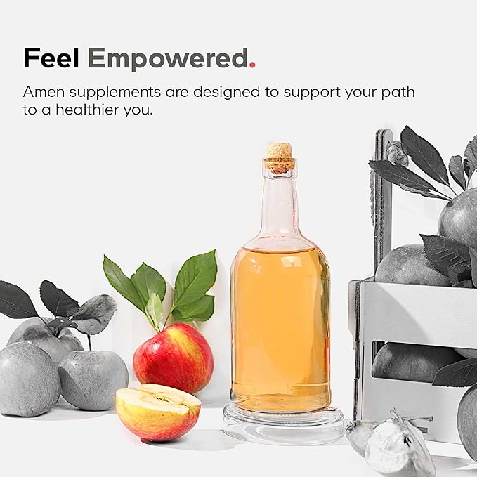 Amen Algal Oil Vegan Omega-3 Supplement – 1000mg DHA &amp EPA Plant-Based Microalgae Oil Non-GMO 60 Softgels
