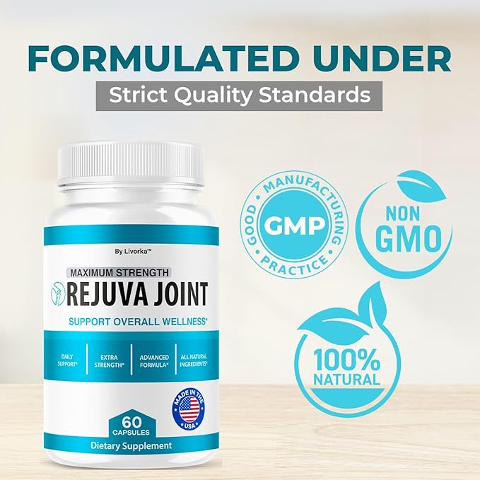 (3 Pack) Rejuva Joint - Official RejuvaJoint Supplement Pills Advanced Formula Maximum Strength Support Natural Rejuv Capsules For Overall Health &amp Wellness Supports Review 180 Capsules For 3 Mo