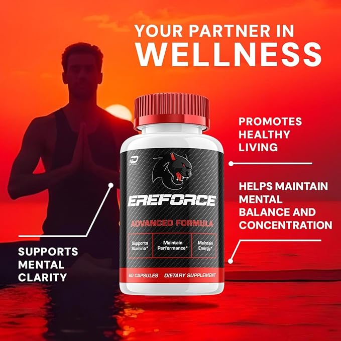 EreForce Capsule – Ere Force All Natural Supplement Advanced Formula Overall Health Support and Reviews (3 Pack - 180 Capsules)