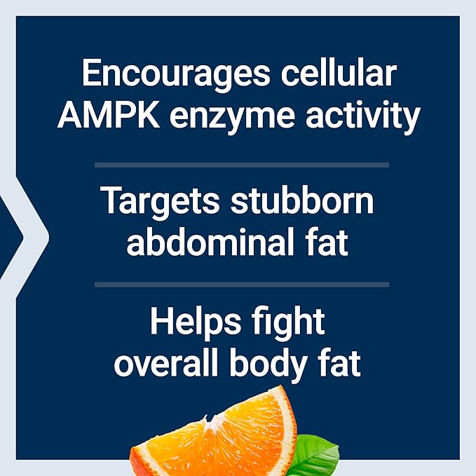 Life Extension AMPK Metabolic Activator* Hesperidin G. pentaphyllum Fight unwanted Belly Fat Target Overall Fat Gluten-Free Vegetarian 1-Daily Non-GMO 30 Tablets