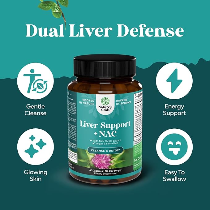 Bundle of Digestive Enzymes with Ox Bile Supplements for No Gallbladder for Pancrease Cleanse &amp Detox and Liver Support NAC with Milk Thistle for Liver Cleanse Detox &amp Repair - N Acetyl Cystei