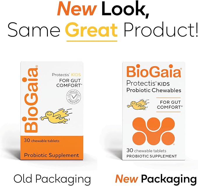 BioGaia Probiotic Chewable Tablets Box Simple and Easy Way To Promote Digestive and Immune Health 30 Count