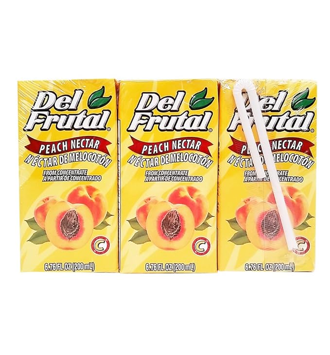 Del Frutal Peach Nectar 6.76 oz - Sabor Melocoton