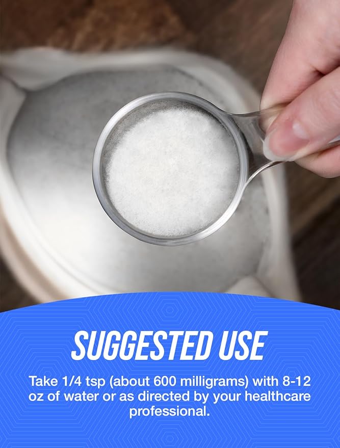 BulkSupplements.com Potassium Gluconate Powder - for Hydration Support Mineral Supplement Potassium 99mg - Gluten Free 600mg per Serving 1kg (2.2 lbs) (Pack of 1)