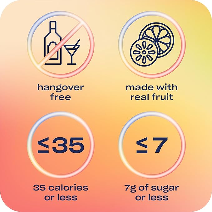 Recess Zero Proof Craft Mocktails Alcohol Free Drinks With Adaptogens Non-Alcoholic Beverage Replacement Mixer Celebration Party (Classic Cosmo 12oz Pack of 12)