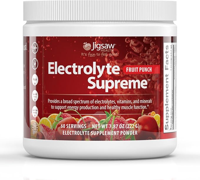 Jigsaw Health Bundle | Adrenal Cocktail 60 Servings (Jar) and Electrolye Supreme (Fruit Punch) 60 Servings (Jar)