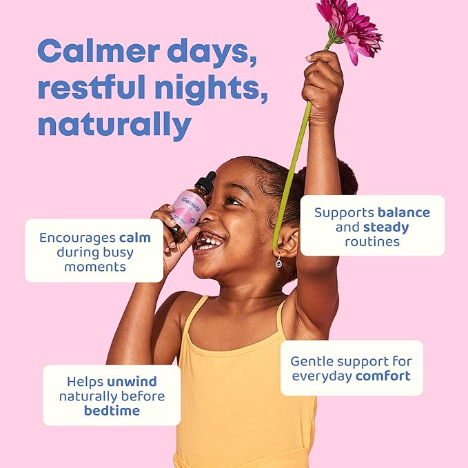 JoySpring Calmify Magnesium Citrate Liquid for Kids - Sugar-Free Gluten-Free Calming Supplement with Chamomile - Natural Support for Kids &amp Teens (1 fl oz) 30 Servings