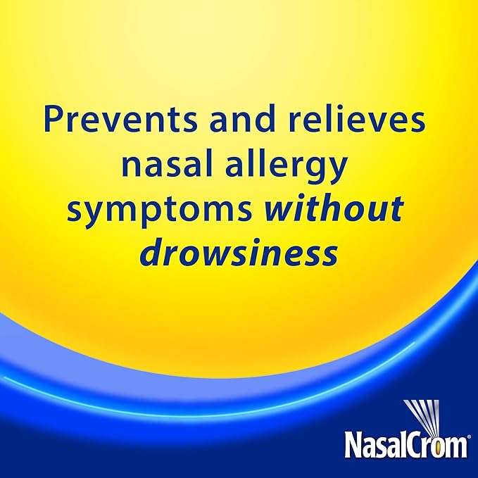 NasalCrom Nasal Spray Allergy Symptom Controller | 200 Sprays | .88 FL OZ(Pack of 4)